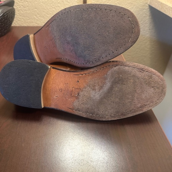 Pronto Uomo Brown Leather Oxfords with Broguing - Picture 8 of 10